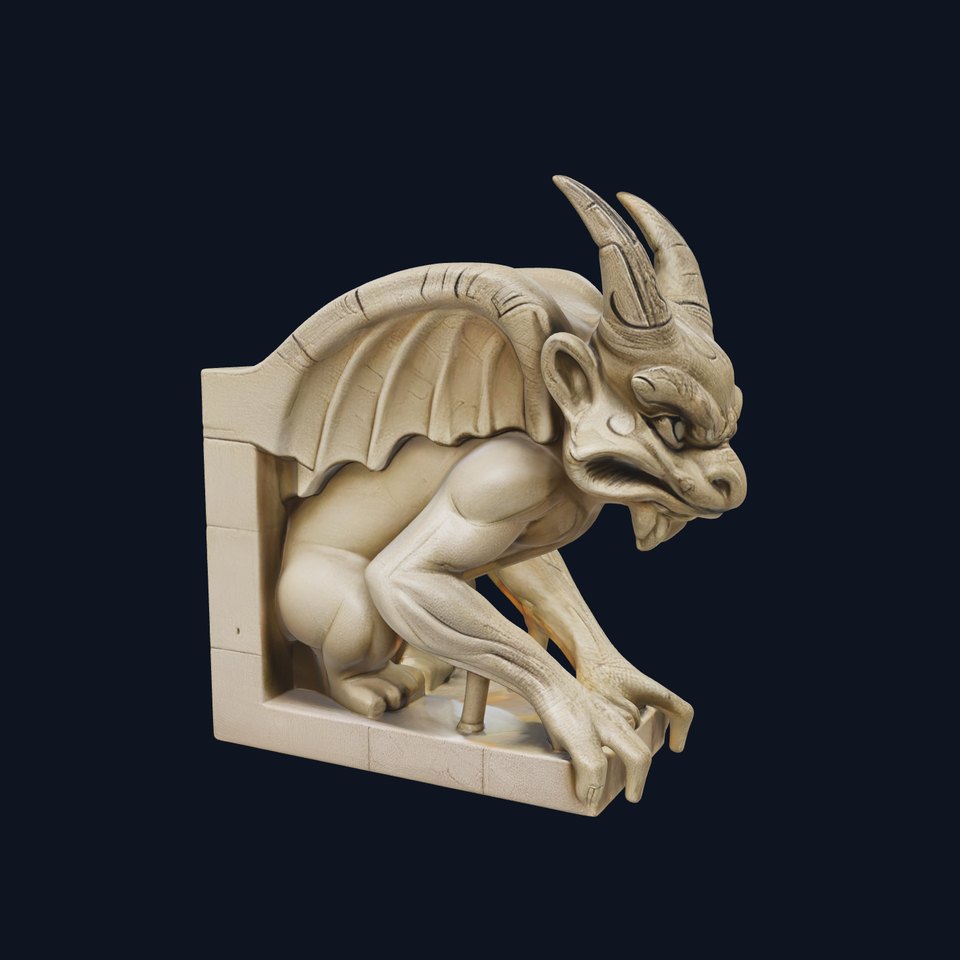 Stone Gargoyle Sculpture model pack